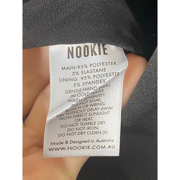 Nookie Estella Gown Maxi Dress Gold Chain Strap Formal Gala Party Prom Classy XS - Picture 10 of 10